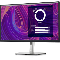 Dell P2723D 27" QHD LCD Monitor - 16:9 - Black, Silver - 27" Class - In-plane Switching (IPS) Black Technology - WLED Backlight - 2560 x 1440 - 350 Nit - 5 ms - 75 Hz Refresh Rate - HDMI