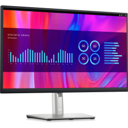 Dell P2423DE 23.8" QHD LCD Monitor - 16:9 - Black, Silver - 24" Class - In-plane Switching (IPS) Black Technology - WLED Backlight - 2560 x 1440 - 300 Nit - 5 ms - 75 Hz Refresh Rate - HDMI