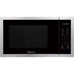 Magic Chef® 900-Watt Digital-Touch Countertop Microwave, 0.9 Cu. Ft., Silver