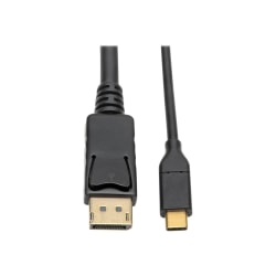 Tripp Lite USB C To Mini DisplayPort 4K Adapter Cable, Black