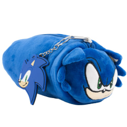 Accessory Innovations Plush Gadget Pencil Case, Sonic The Hedgehog, 7-1/2" x 3-1/2" x 2-1/2", Blue