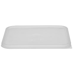 Cambro Seal Covers For 12-22 Qt Camwear CamSquare Containers, Translucent, Pack Of 6 Covers