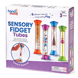 Hand2mind Sensory Fidget Tubes, Multicolor, Set Of 4 Tubes