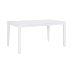 Powell Linka Dining Table, 30"H x 60"W x 36"D, White