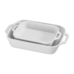 Staub 2-Piece Baking Dish Set, White