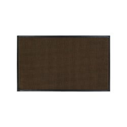M+A Matting WaterHog Squares Classic Floor Mat, 2' x 3', 60% Recycled, Dark Brown