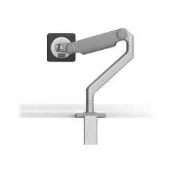 Humanscale M2.1 - Mounting kit (monitor arm, two-piece desk clamp mount) - adjustable arm - for LCD display - silver with gray trim - mounting interface: 100 x 100 mm