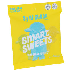 Smart Sweets Sour Blast Buddies Gummies, 1.8 Oz, Total Qty 12