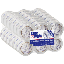 Tape Logic® #200CC Crystal Clear Tape, 3" Core, 2" x 110 Yd, Clear, Case Of 36