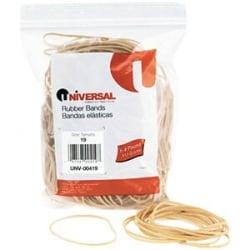 Universal 00419 Rubber Band - Size: #19 - 3.5" Length x 0.06" Width - 12lb/in - 355 / Box - Rubber - Beige