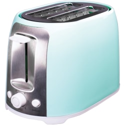 Brentwood TS-292BL Cool Touch 2-Slice Extra Wide Slot Toaster, Blue - 800 W - Toast, Bagel, Bread, Waffle, Reheat, Defrost, Browning - Blue, Silver