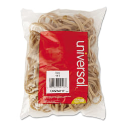 Universal Boxed Rubber Band - Size: #117B - 7" Length x 0.12" Width x 0.06" Thickness - 12lb/in - 53 / Box - Rubber - Beige