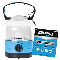 Dorcy Active Series LED Battery Powered Mini Lantern, 5"H x 3-7/16"W x 4-7/16"D, Assorted Colors
