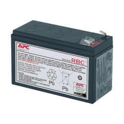 APC Replacement Battery Cartridge #17 - UPS battery - 1 x battery - lead acid - black - for P/N: BE850G2, BE850G2-CP, BE850G2-FR, BE850G2-IT, BE850G2-SP, BVN900M1, BVN950M2
