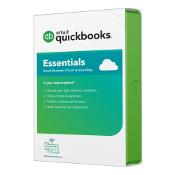 Intuit® QuickBooks® Online Essentials 2020, 1 Year Subscription