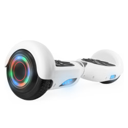 AOB Hoverboard With Bluetooth® Speakers, 7"H x 27"W x 7-5/16"D, White