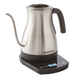 Edgecraft Chef's Choice Electric Kettle, 1-Liter, Silver