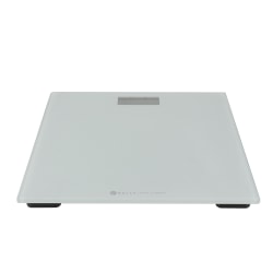 Bally Total Fitness 995110091M Digital Bathroom Scale, 1"H x 11-3/4"W x 11-3/4"D, Gray