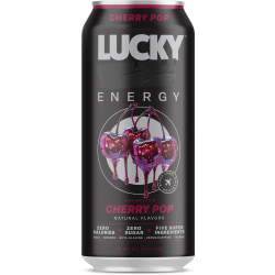 Lucky Energy Drink, Cherry Pop, 16 Oz, Total Qty 1