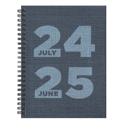 2024-2025 TF Publishing Medium Weekly/Monthly Planner, Denim, 8" x 6-1/2", July To June