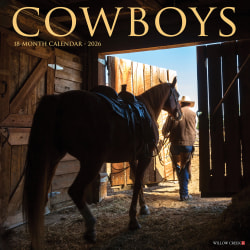 2026 Willow Creek Press Sports Monthly Wall Calendar, 12" x 12", Cowboys, January To December, 50880