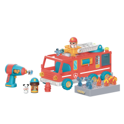 Educational Insights Design & Drill Bolt Buddies, Fire Truck
