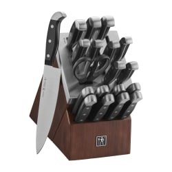 Henckels Statement 20-Piece Self-Sharpening Knife Block Set, Brown