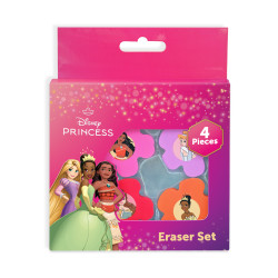 Innovative Designs Licensed Eraser Set, 1-1/4" x 1-1/4", Disney Princess, Set Of 4 Erasers
