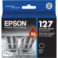 Epson® 127 DuraBrite® Ultra Extra-High-Yield Black Ink Cartridge T127120-S