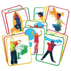 Roylco Body Poetry Yoga Cards, 8-1/2" x 11", 1st Grade, Pack Of 16 Cards