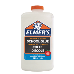 Elmer's Liquid White School Glue, Washable, 32 Ounces, 1 Count