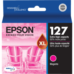Epson® 127 DuraBrite® Ultra Magenta Ink Cartridge, T127320-S