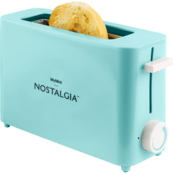 Nostalgia MyMini NMSST1AQ Single Slice Toaster, Aqua