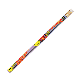 Musgrave Pencil Co. Motivational Pencils, 2.11 mm, #2 Lead, You Are Awesome, Multicolor, Pack Of 144
