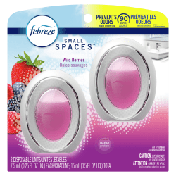 Febreze® Small Spaces Air Fresheners, Berry and Bramble, 0.5 Oz, Pack Of 2 Air Fresheners
