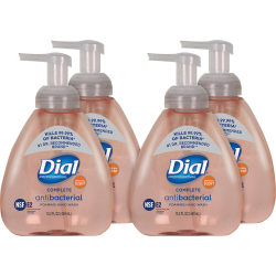Dial Complete Antibacterial Foaming Hand Wash - Original ScentFor - 15.2 fl oz (449.5 mL) - Pump Bottle Dispenser - Kill Germs - Hand - Yes - Pink - 4 / Carton