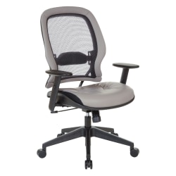Office Star™ Space 57 Series Dark Air Grid Back Ergonomic Mesh High-Back Managers Office Chair, Stratus Taupe