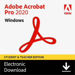 Adobe Acrobat Pro 2020 Student & Teacher Download (Windows)