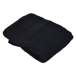 Valu Hand Towels, 16" x 27", Black, Pack Of 12 Towels