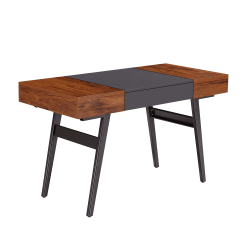 Techni Mobili 52"W Writing Desk With Storage, Mahogany
