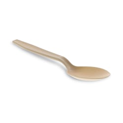 Pactiv Evergreen EarthChoice® PSM Heavyweight Cutlery, Spoon, 5-15/16", Tan, Carton Of 1,000 Pieces