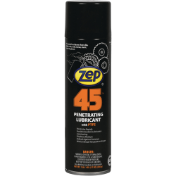 Zep Professional 45 Penetrating Lubricant With PTFE, 17 Oz, Pack Of 12 Cans
