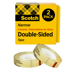 Scotch® Transparent Tape 600 Clear, 3/4 in x 1296 in, 144 per case