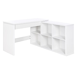 Office Star™ Waverly 48"W Worksmart Sit-To-Stand L-Shaped Desk, White