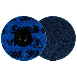 Scotch-Brite Quick Change Abrasive Pad, 3" Grit, Blue