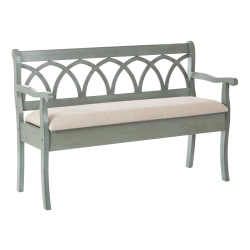 Ave Six Coventry Storage Bench, Beige/Antique Sage
