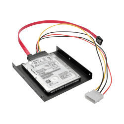 Tripp Lite 2.5 Inch SATA Hard Drive to 3.5 Inch Drive Bay Mounting Kit - Storage bay adapter - 3.5" to 2.5" - black