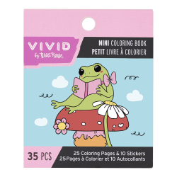 Brea Reese Mini Coloring Book, Frog, 25 Sheets, 3" x 3", Total Qty 1