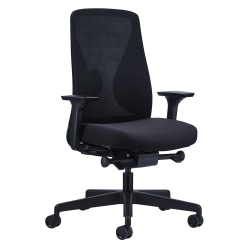 Raynor® Launch Ergonomic Managerial Mid-Back Chair, Black