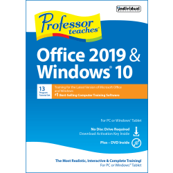 Professor Teaches® Office 2019 & Windows® 10, Disc